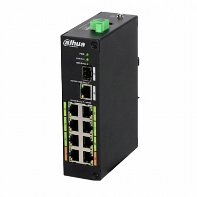 DAHUA 2-Layer Industrial 8-Θύρες ePoE Switch LR2110-8ET-120