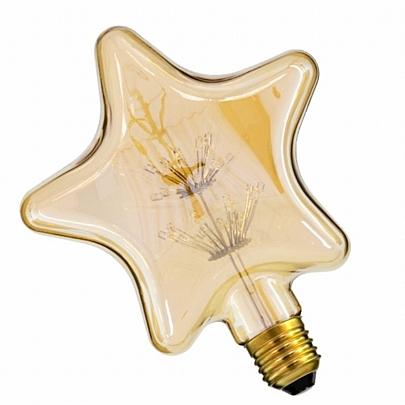 GloboStar Λάμπα LED MTX Star DIODE Filament E27 S125 3W