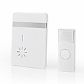 NEDIS Wireless Doorbell With LED Indicator 80dB White DOORB212WT : 1