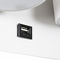 REGENCY LED Δίφωτο Λευκό Φωτιστικό Τοίχου 16W Με Φορτιστή USB 3Α Φυσικό Λευκό Φως : 2