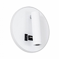 JERSEY LED Λευκό Φωτιστικό Τοίχου 10W Με Φορτιστή USB 3Α Reading Light & 360° Κρυφός Φωτισμός Φυσικό Λευκό Φως : 1