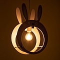 GloboStar BUNNY Children's Hanging Ceiling Lamp Single Light E27 PinkPVC : 2