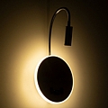 GOOSE LED Silver Nickel Wall Lamp 6W With USB Charger 3A Reading Light & 360° Hidden Lighting Natural White Light : 5